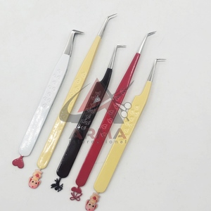 Pince à épiler pour extensions de cils en acier inoxydable, prix de gros, vente chaude, étiquette privée, conception CNC personnalisée, précision et durabilité - Product Image 3