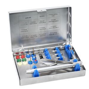 SHAHZIK INTERNATIONAL Kit d'extraction de fiches endodontiques en acier inoxydable à turbine manuelle, système de retrait de fiches cassées, instruments dentaires - Product Image 5