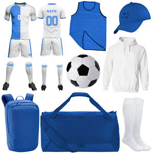 Ensemble complet d'uniformes de football à manches courtes avec impression numérique personnalisée, taille adulte, ensembles de matchs de club, 100% polyester - Product Image 1