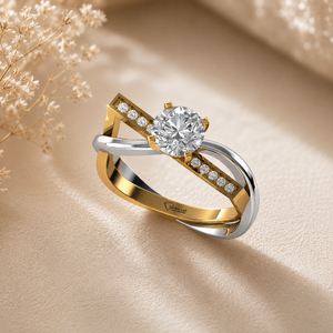 Authentic Round Cut Lab Grown <b>Diamond</b> <b>Ring</b> 925 Silver 9kt, 14kt, 18kt Gold <b>Rings</b> for Women's Jewelry Making Engagement <b>Rings</b> - Product Image 1