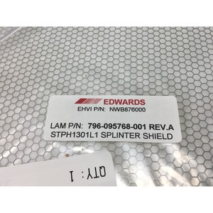 LAM 796-095768-001 SHLD, SPLINTER, 1K TURBO PMP - Équipements et pièces semi-conductrices d'occasion fiables à l'échelle mondiale - Product Image 3