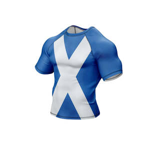 Vente en gros de rashguard de Jiu Jitsu Bjj personnalisé avec logo imprimé en 3D pour hommes, t-shirt de compression respirant Spiderman UPF50+ à manches courtes - Product Image 5
