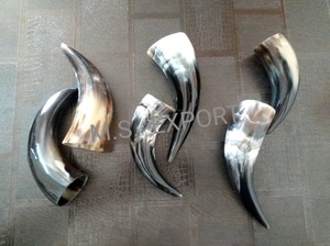 Good Quality Polished Natural Viking Drinking Horn Glass with Love Style Custom Made All Size Food Safe Unique Design - Product Image 4