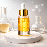 Suero Facial Coreano OEM ODM 30ml/100ml, Blanqueador, Antienvejecimiento, Antiarrugas, Vitamina C, Ampolla, Personalizado con Estampado Dorado, Marca Privada