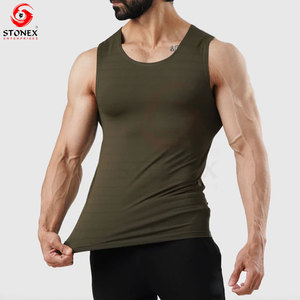 Men’s Tank Top Anti-Bacterial Breathable Sleeveless Gym Shirt Quick Dry Fitness Vest for Workout <b>Running</b> and Sportswear - Product Image 1