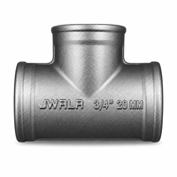 Raccord en T fileté multifonction 20 mm 3/4 pouce en acier inoxydable 316, connexion femelle à trois voies pour la manipulation de produits chimiques, eau, gaz, pétrole, pipeline