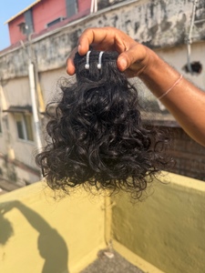 Extensions de cheveux humains bouclés vierges indiens non traités de qualité supérieure, 12 pouces, sans perte ni nœuds - Product Image 5