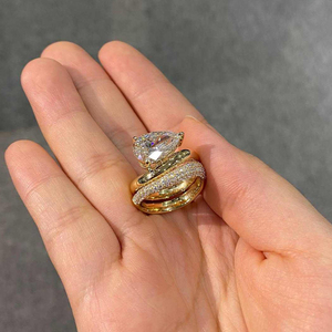 Anillo de Moissanita de Plata de Ley 925 de Primera Calidad con Baño de Rodio y Engaste de Garras para Mujer, Ideal como Regalo de Cumpleaños, Precio de Exportación - Product Image 6