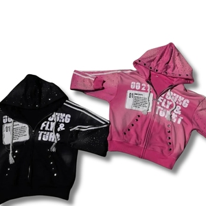 Sudaderas con capucha de forro polar para hombre, formales, de invierno, con cremallera, unisex, personalizadas, 100% algodón, con cremallera completa, impresión digital, transpirables - Product Image 1