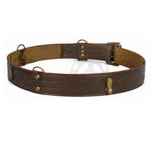 Ceinture en cuir personnalisée Sam Browne avec sangle durable, boucle en acier, style décontracté, personnalisable et écologique - Product Image 2