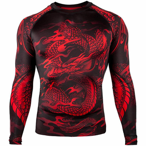 Trendy <b>Design</b> Long Sleeve Quick Dry <b>Compression</b> <b>Shirts</b> Rash Guard <b>Custom</b> Sublimation for Men's <b>Compression</b> <b>Shirts</b> - Product Image 1