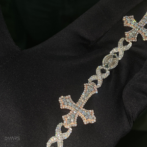 VVS1 Baguette Moissanite <b>Bracelet</b> Cross Link <b>Bracelet</b> Iced Out Hip Hop 925 Silver <b>Infinity</b> Link Chain <b>Bracelet</b> Religion Jewelry - Product Image 6