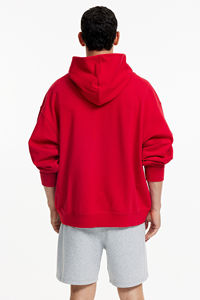 เสื้อฮู้ดดี้ผู้ชายผ้าฝ้ายฟลีซหนานุ่ม 100% สกรีนโลโก้ตามสั่ง ขายส่ง รับผลิตแบบ OEM - Product Image 2