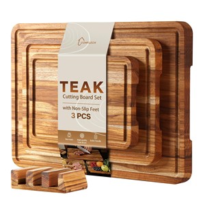 Tabla de Cortar de Madera de Teca al por Mayor - Divertida y Funcional - Product Image 1