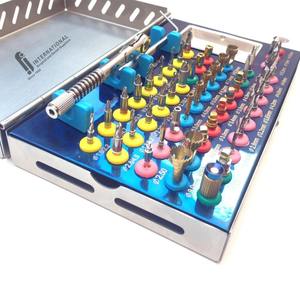 Vente flash - Kit d'implants dentaires universels - 50 pièces |   Expandeur osseux, Forets coniques de compression, Stoppers et Trephines revêtues de titane - Product Image 2