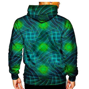 Sudadera con capucha estampada por sublimación para hombre, de invierno, oversize, con cremallera, talla grande, corte holgado, hombros caídos, calidad premium, procesada por Impex - Product Image 3