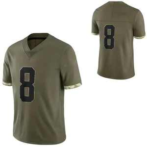 Men's Fashionable Lightweight Mesh American Football Jersey 100% <b>Polyester</b> <b>T</b>-<b>Shirt</b> Loose Fit Printed Fashionable Design Custom - Product Image 6