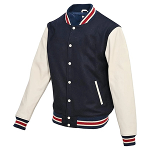 Fashionable <b>Men's</b> Breathable Varsity Winter <b>Jacket</b> with <b>Long</b> Sleeves and Eco-Friendly Logo - Product Image 3