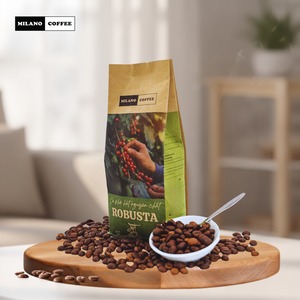 กาแฟโรบัสต้าคั่วอ่อนแบบธรรมชาติ 100% เกรดส่งออกของเนเธอร์แลนด์ บรรจุถุง 250 กรัม - Product Image 6