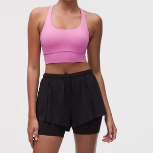 New Arrival Women's High Quality Fitness Yoga <b>Bra</b> Front Zipper Back Adjustable Straps High Support Breathable Spandex/Polyester - Product Image 6
