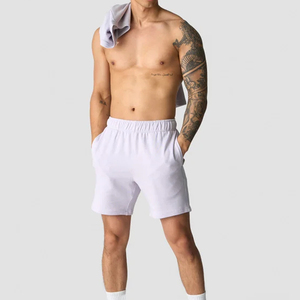Shorts de sport en molleton 100 % coton épais pour hommes, respirants, en French Terry, pour la course et l'entraînement – Vente en gros - Product Image 2