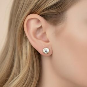 Lab Grown 1.00CT Each Round Brilliant Cut Diamond Stud <b>Earrings</b> 18K Solid Gold IGI Certified Fine Wedding Party Gift Jewelry - Product Image 3