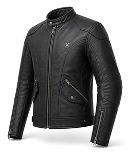 Veste de moto en cuir classique Cruiser |   Noir Brun Bourgogne |   Fabricant OEM ODM |   Qualité de conception haut de gamme |   Vêtements de course | - Product Image 2