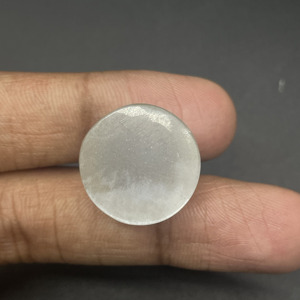 Genuine HAYAAT GEMS Moonstone Loose Gemstone 18.5x12mm 30.60 Carat Round Cabochon From Rajasthan for Handmade Jewelry - Product Image 4
