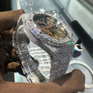 Montre de qualité supérieure avec diamants cultivés en laboratoire à prix d'usine, montre sertie de diamants cultivés en laboratoire DEF - Product Image 5
