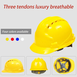 Nationale Standaard Abs Bouwhelm Verdikte Beschermende Gele Helm Ademende Anti-Impact Feature Veiligheid Eerst - Product Image 5