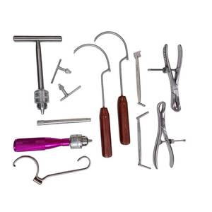 Juego de 9 instrumentos quirúrgicos veterinarios ortopédicos de acero inoxidable de alta calidad, kit de herramientas para cirugía animal - Product Image 3
