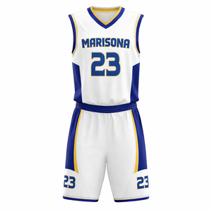 Ensemble de maillot de basket-ball personnalisé en sublimation, broderie, sublimation, grande taille, sans manches, coupe athlétique, 100% polyester, faible MOQ - Product Image 4
