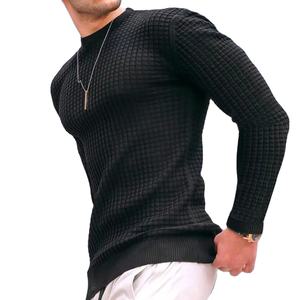 Camiseta básica ligera de solapa para hombre, camiseta de negocios de manga larga con estampado Digital, ropa de calle transpirable para hombre - Product Image 2