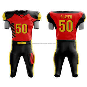 2025 maillots de Football pour hommes de qualité supérieure conception personnalisée Logo uniforme de Football américain 2 pièces ensemble nouveau Style manches courtes - Product Image 1