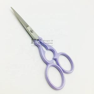 Nueva tijera de recubrimiento de Color púrpura claro con purpurina brillante, tijera de hoja sólida de corte fino, tijeras sostenibles de acero inoxidable - Product Image 6