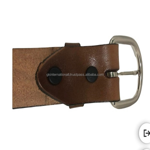 Ceinture de cow-boy élégante, fabriquée à la main, ceinture d'outillage en cuir western pleine fleur pour unisexe avec boucle en alliage et zinc tailles personnalisées - Product Image 3