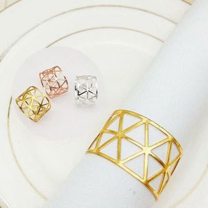 Anillo de Servilleta Decorativo de Metal Pulido, Diseñado para Recepciones de Boda y Mesas de Eventos - Product Image 6