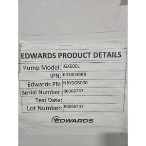 Edwards iGX600L Dry <b>Vacuum</b> <b>Pump</b> - Trusted Global Legacy Semiconductor Equipment and Parts at - Product Image 3
