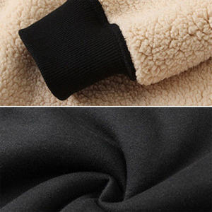 Vente en gros de sweats à capuche graphiques vintage personnalisés pour hommes, à manches longues, à carreaux et à blocs de couleurs - Product Image 3