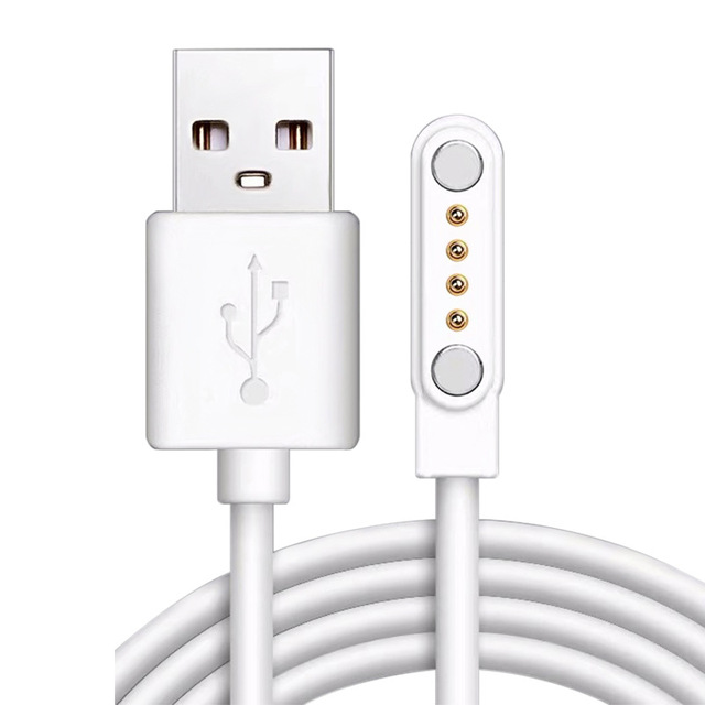 Magnetic Pogo Pin Charging Cable USB a 2Pin 4Pin Compatible with Multi Small Charging Devices