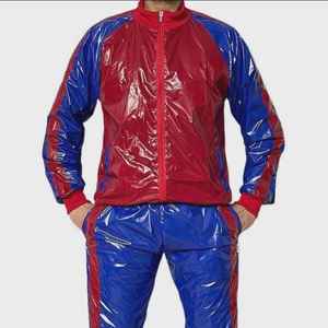 Ensemble survêtement coupe-vent pour homme, imprimé sur mesure par le fabricant, veste et short surdimensionnés en deux pièces, séchage rapide, nylon - Product Image 1