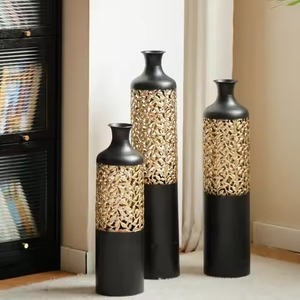 Premium Metal Flower <b>Vase</b> Stylish <b>Decorative</b> <b>Vase</b> For Flower Arrangement Dining Table - Product Image 1