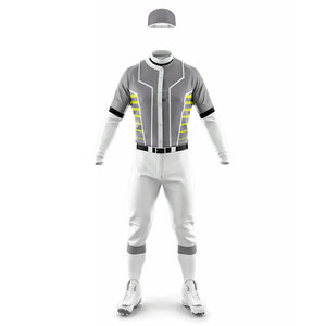 Adults Uniform Custom Men's Baseball Uniform Sportswear Athletic <b>Button</b> Up Jersey with Pants Matching <b>Suit</b> Softball Uniform - Product Image 2