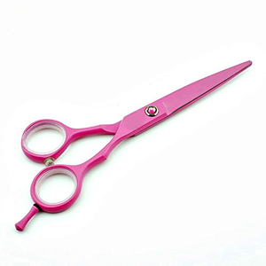 Ciseaux de coiffure professionnels de 5 1/2 pouces en titane et revêtement poudré, ciseaux de barbier en acier inoxydable de qualité supérieure, bord tranchant comme un rasoir - Product Image 1
