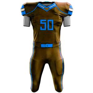 Tenues de football américain sur mesure, professionnelles, grandes tailles, manches courtes, imprimées, respirantes, séchage rapide, ensemble pour adultes - Product Image 3