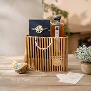 Sacs à main écologiques les plus vendus au Vietnam en jonc de mer et rotin, paniers à fruits et sacs de rangement en bambou tendance - Product Image 5