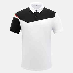 เสื้อโปโลกอล์ฟคุณภาพสูงขายส่ง โลโก้สั่งทำได้ แห้งเร็ว ระบายอากาศได้ดี ผ้าฝ้าย 100% เสื้อโปโลแขนสั้นสำหรับผู้ชาย ชุดกีฬา - Product Image 1