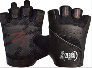 High Quality Custom Logo Half Finger Lightweight PU Material Ventilated Workout Fitness Weight Lifting Gym Gloves Buckle Closure - Product Image 2