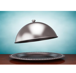 Plat de service de luxe pour desserts et pâtisseries, couvercle de présentation alimentaire en acier inoxydable, dôme pour gâteau, article très vendu - Product Image 4