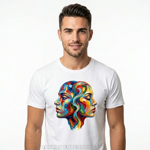 Custom Graphic Men Tshirt Manufacturer Intricate <b>Heart</b> <b>Clock</b> Print Cotton Tee Wholesale Vintage Style Mens Casual Apparel Vendor - Product Image 5